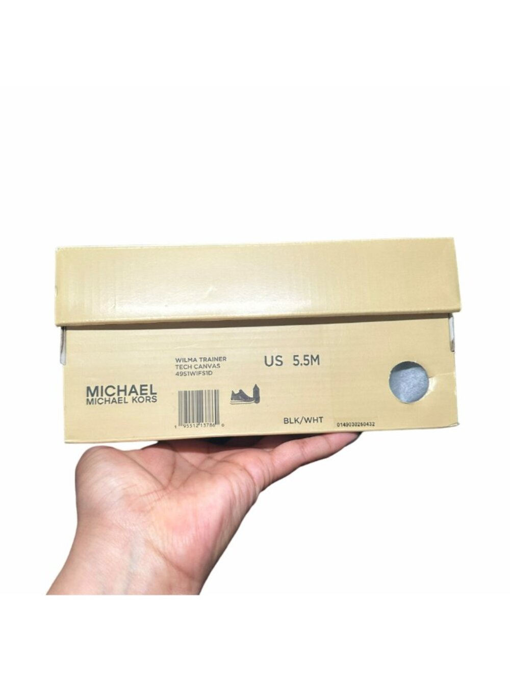 ❤️MICHAEL KORS WILMA Trainer Sneaker 5.5 Womens Shoes Black Monogram MK Logo New - Picture 10 of 11